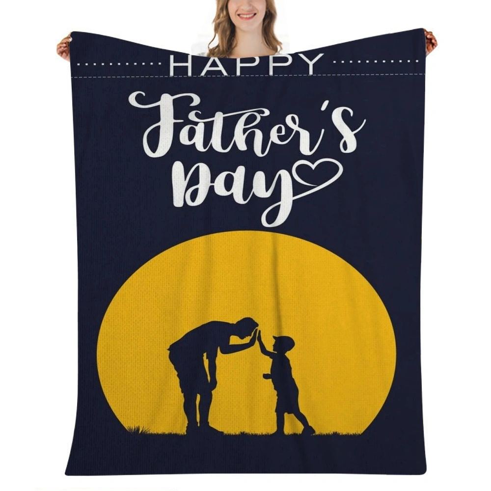 Birthday Gifts for Men, Gifts for Dad from Daughter or Son, Soft Cozy Fleece Throw Blanket, I Love You Dad Gift Blanket for Fathers Day, Christmas,32x48''(#107)