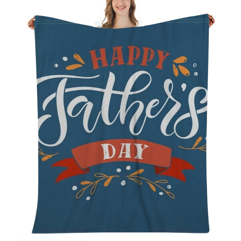 Birthday Gifts for Men, Gifts for Dad from Daughter or Son, Soft Cozy Fleece Throw Blanket, I Love You Dad Gift Blanket for Fathers Day, Christmas,32x48''(#110)