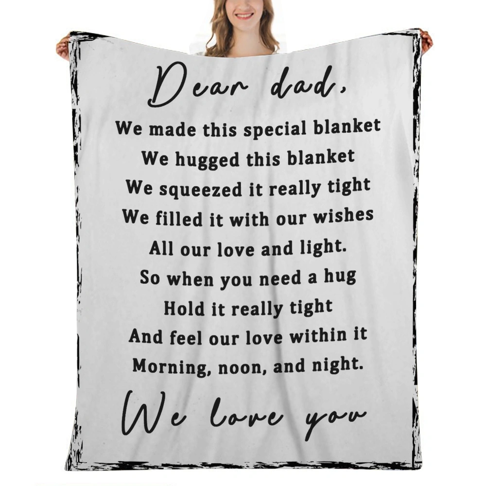 Fathers Gifts Day Gifts from Daughter, Dad Blanket,Best Unique Dad Birthday Gifts for Dad, Fathers Gifts Days Gifts from Son Husband for Birthday, Fathers Day, Christmass,32x48''(#004)