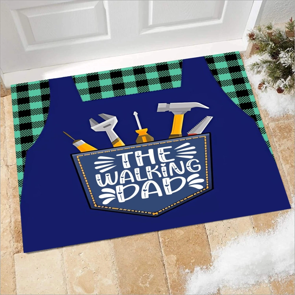 Best Dad Ever Decorative Doormat,Funny Christmas Animals Floor Mats Decor for Christmas Holiday New Year Home Bars Clubs Cafes Porch Front Door(A079,S)