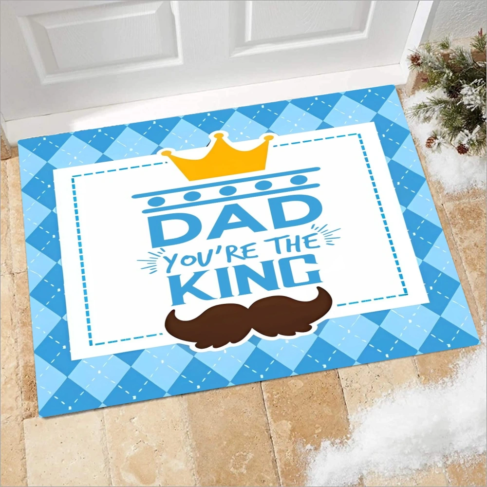 Best Dad Ever Decorative Doormat Christmas Holiday Decor Durable Floor Mat Non-Slip Low-Profile Welcome mat for Indoor Outdoor(A035,S)