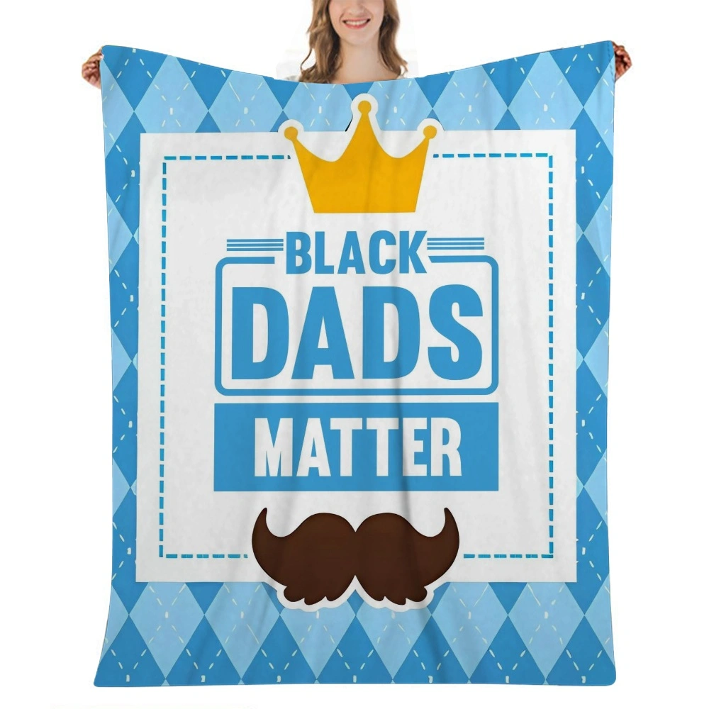 Happy Fathers Day Anime Throw Blanket for Couch Bed Sofa, Lightweight Flannel Blankets Warm Bedding Blankets(32x48'',A009)