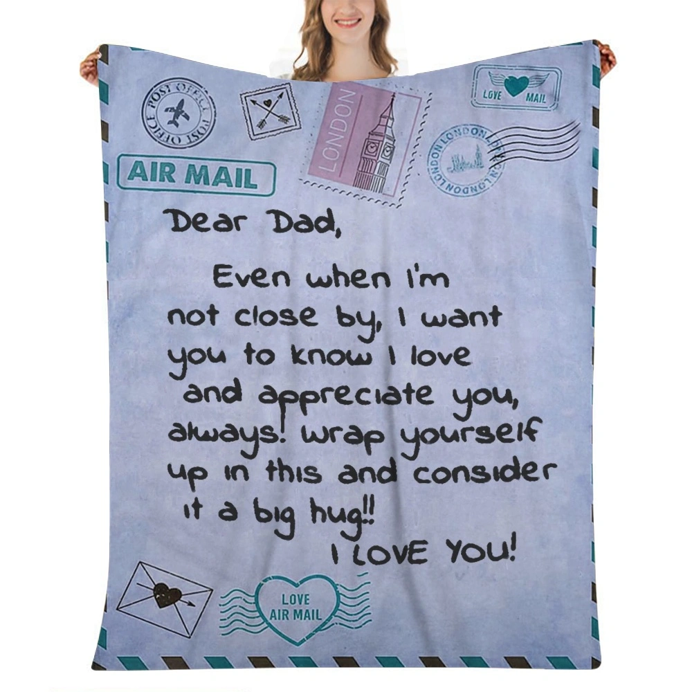 Fathers Gifts Day Gifts from Daughter, Dad Blanket,Best Unique Dad Birthday Gifts for Dad, Fathers Gifts Days Gifts from Son Husband for Birthday, Fathers Day, Christmass,32x48''(#005)