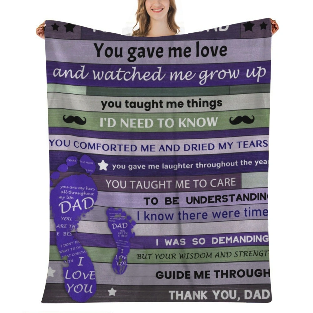 Fathers Gifts Day Gifts from Daughter, Dad Blanket,Best Unique Dad Birthday Gifts for Dad, Fathers Gifts Days Gifts from Son Husband for Birthday, Fathers Day, Christmass,32x48''(#009)