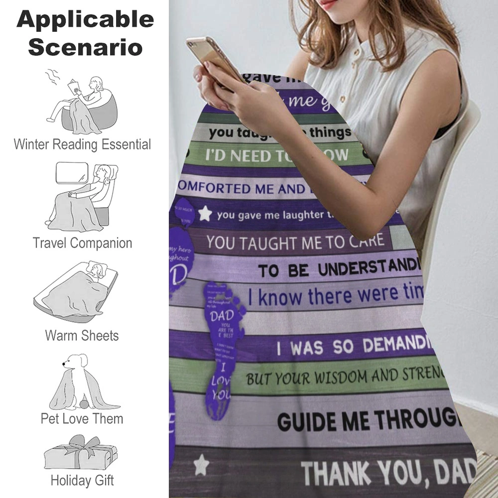 Fathers Gifts Day Gifts from Daughter, Dad Blanket,Best Unique Dad Birthday Gifts for Dad, Fathers Gifts Days Gifts from Son Husband for Birthday, Fathers Day, Christmass,32x48''(#009)