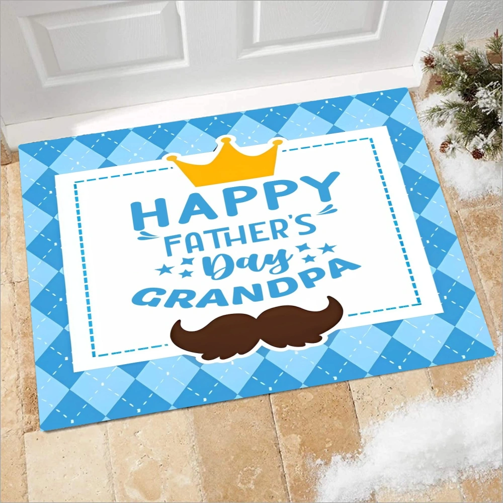 Best Dad Ever Decorative Doormat,Seasonal Winter Christmas Holiday Floor Mat Switch Mat for Indoor Outdoor(A083,S)