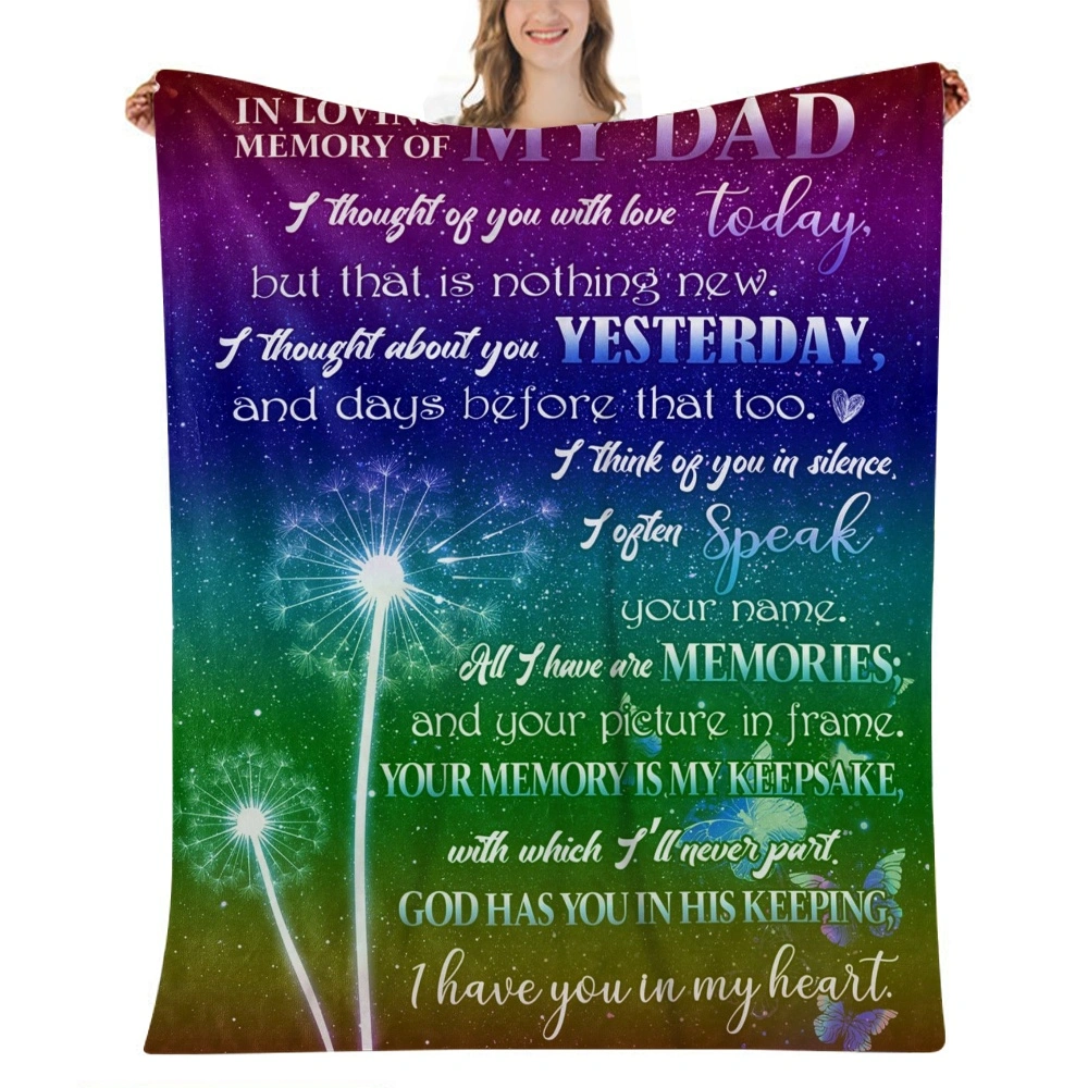 Fathers Gifts Day Gifts from Daughter, Dad Blanket,Best Unique Dad Birthday Gifts for Dad, Fathers Gifts Days Gifts from Son Husband for Birthday, Fathers Day, Christmass,32x48''(#010)