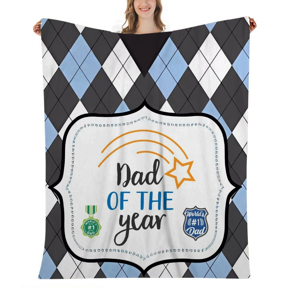 Happy Fathers Day Blanket -  Fuzzy, Super Soft Throw Blankets for Couch, Bed & Sofa - Cozy, Plush  Fleece Blanket Alternative(32x48'',A017)