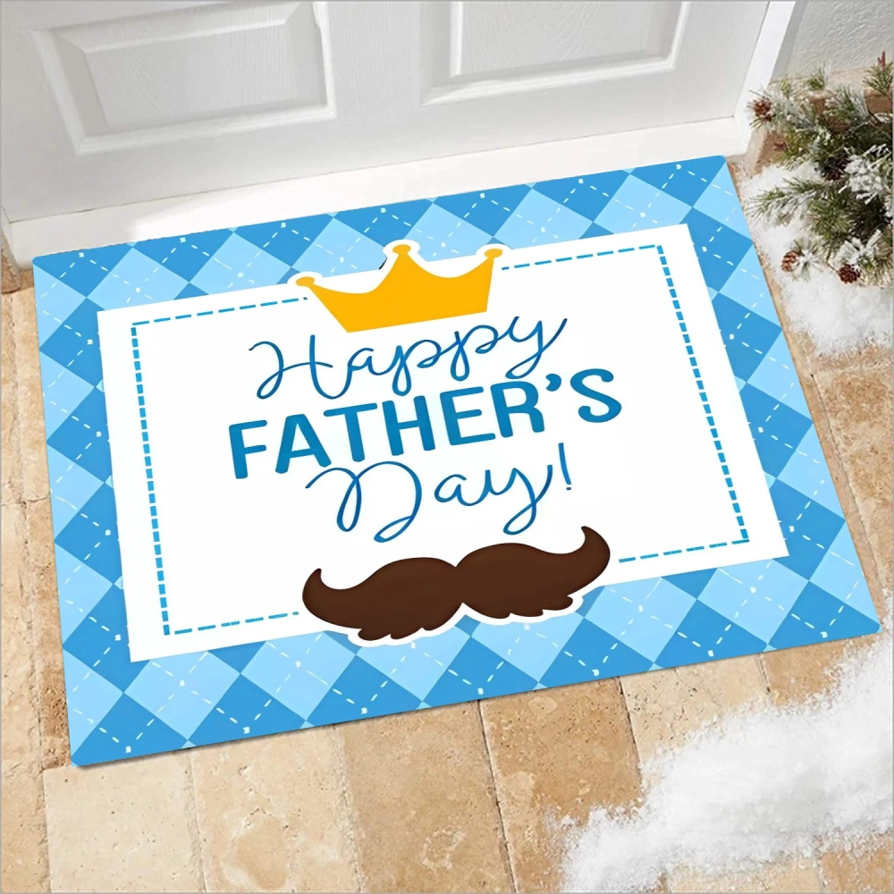 Best Dad Ever Door Mat Christmas Entry Doormat Christmas Door Rug Blanket Holiday Welcome Mat Indoor Outdoor for Home Entrance Front Door Porch Christmas Decoration(A131,S)