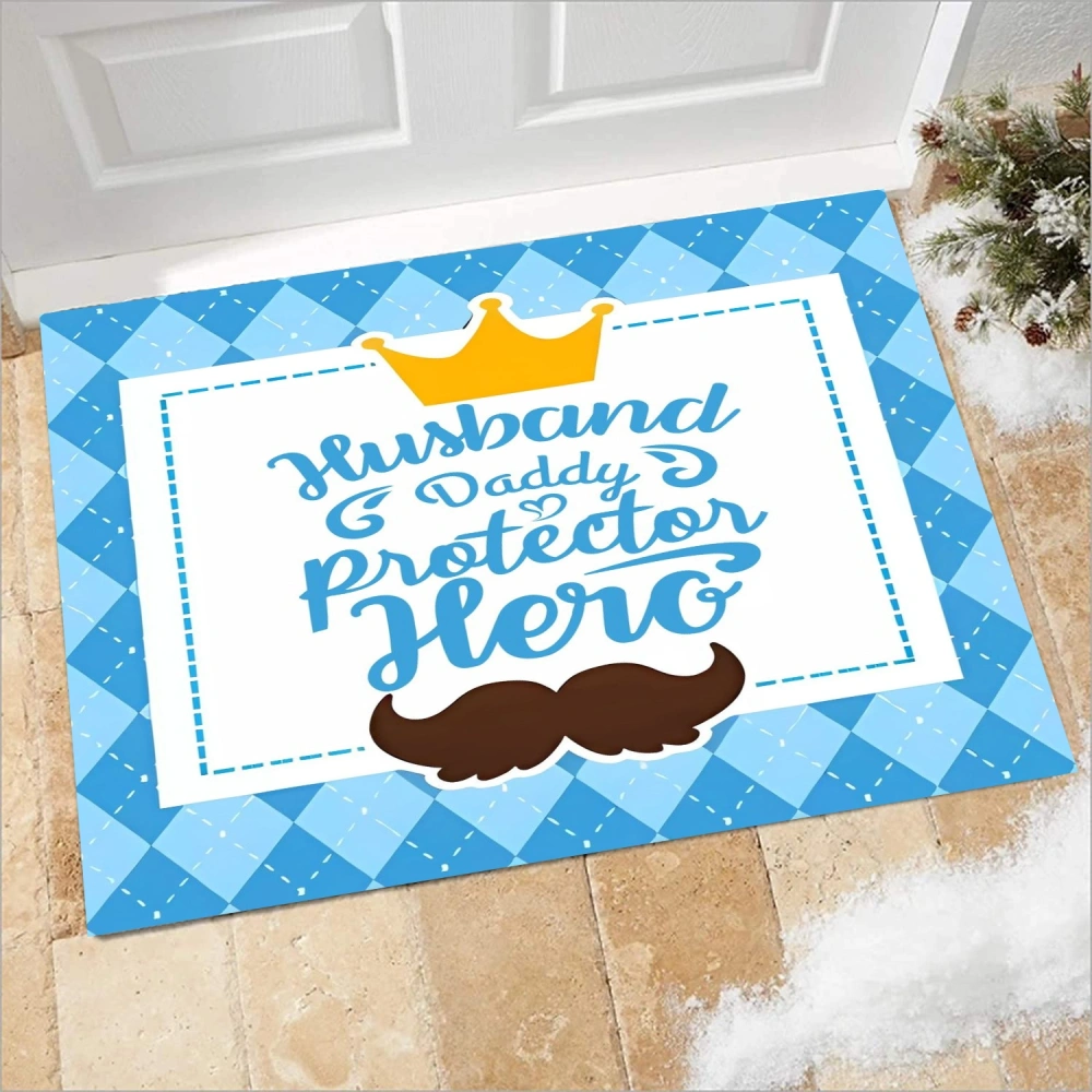 Best Dad Ever Decorative Doormat Indoor Outdoor Rug Xmas Winter Front Welcome Door Mat Anti-Slip for Seasonal Holiday Kitchen Entrance Floor Decortion(A047,S)