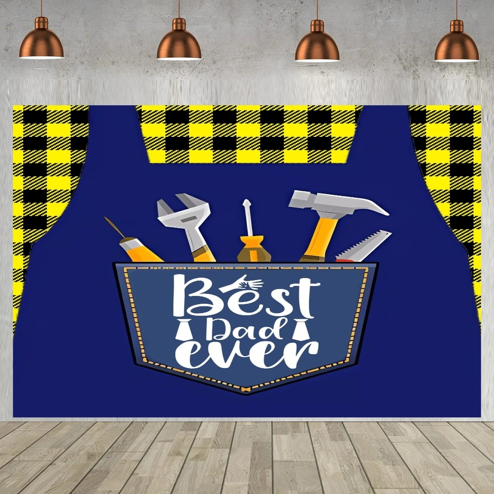 Best Dad Ever Backdrop Wall Hanging Tapestry Party Decoration for Living Room Bedroom(#043,40x30'')