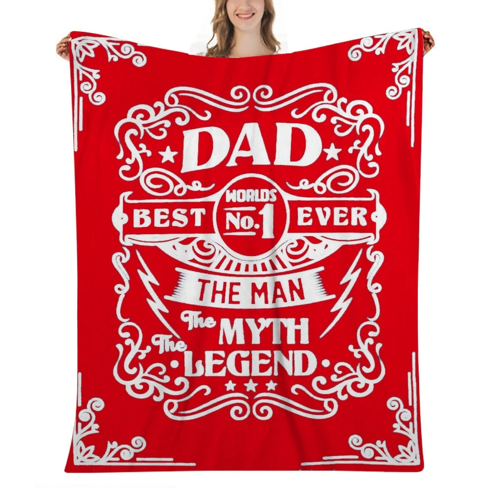 Best Dad Gift Blanket - Gifts for Moms Who Have Everything - Dad Birthday Gifts from Daughter or Son - Gifts for Father's Day,32x48''(#032)