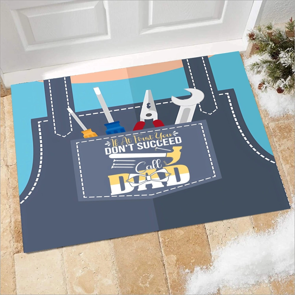 Best Dad Ever Door Mat Christmas Outdoor Doormat for Entryway Indoor Entrance(A143,S)