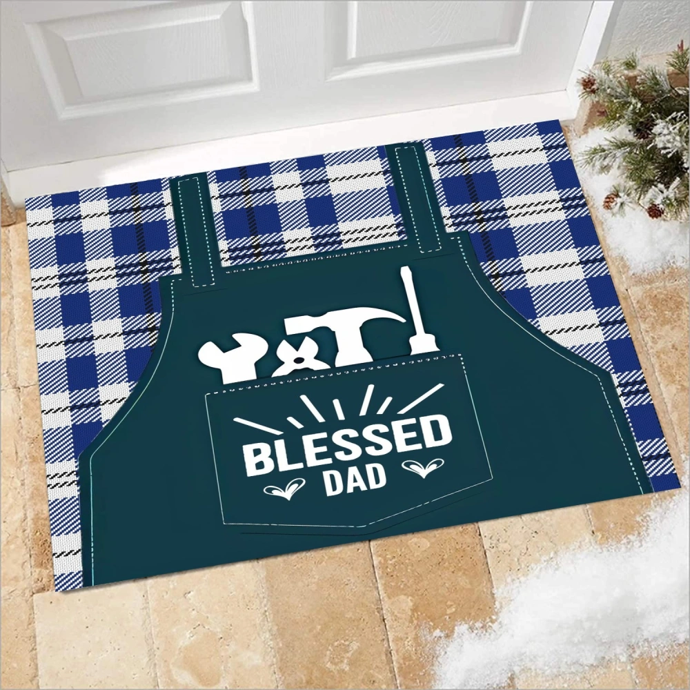 Best Dad Ever Door Mat Christmas Outdoor Doormat for Entryway Indoor Entrance(A142,S)