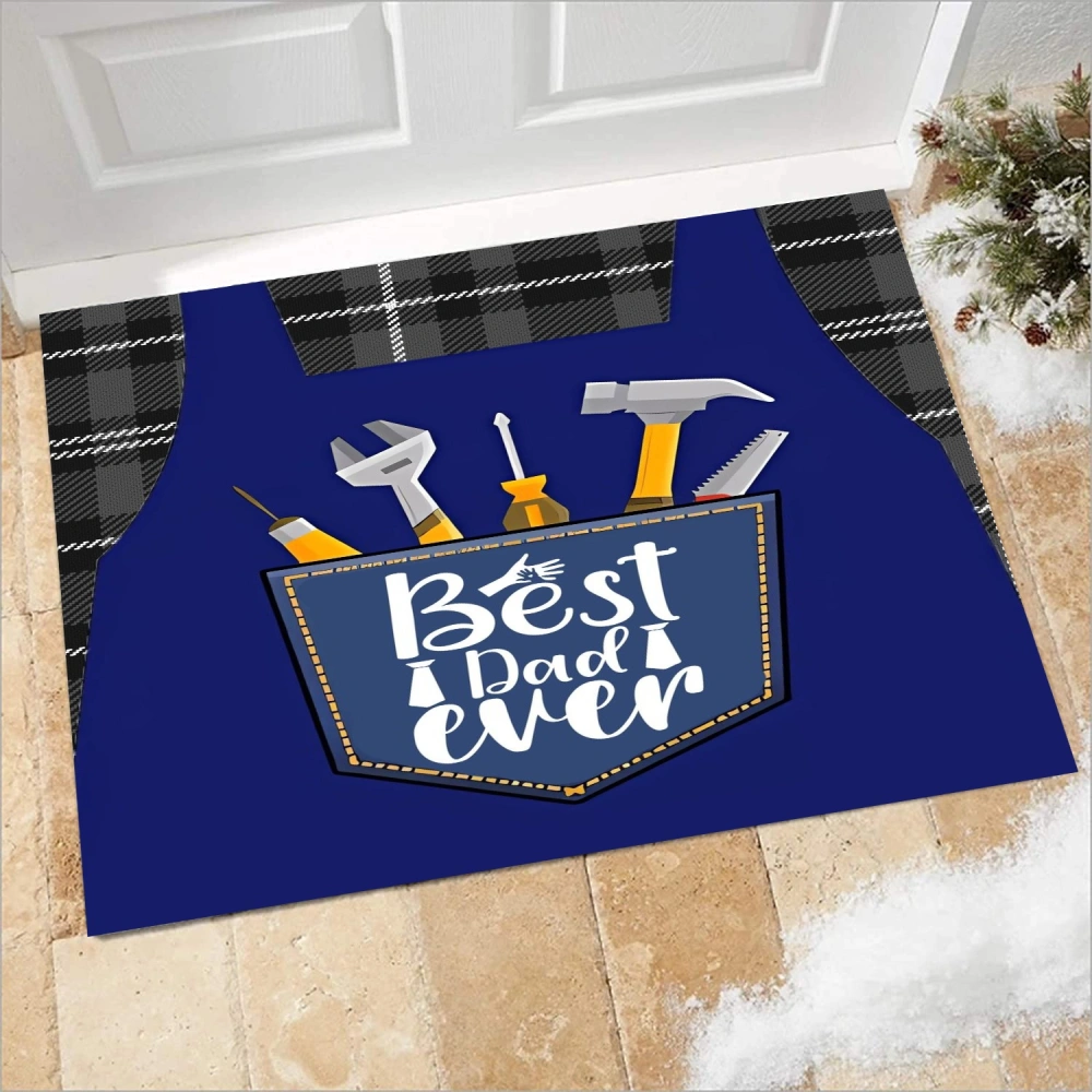 Best Dad Ever Door Mat Christmas Outdoor Doormat for Entryway Indoor Entrance(A145,S)