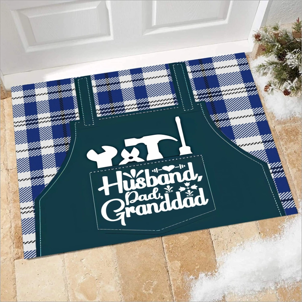 Best Dad Ever Decorative Doormat,Seasonal Winter Xmas Doormat Low Profile Floor Mat Front Doormat Indoor Outdoor Door Rug Non Slip Rugs for Indoor Outdoor(A101,S)