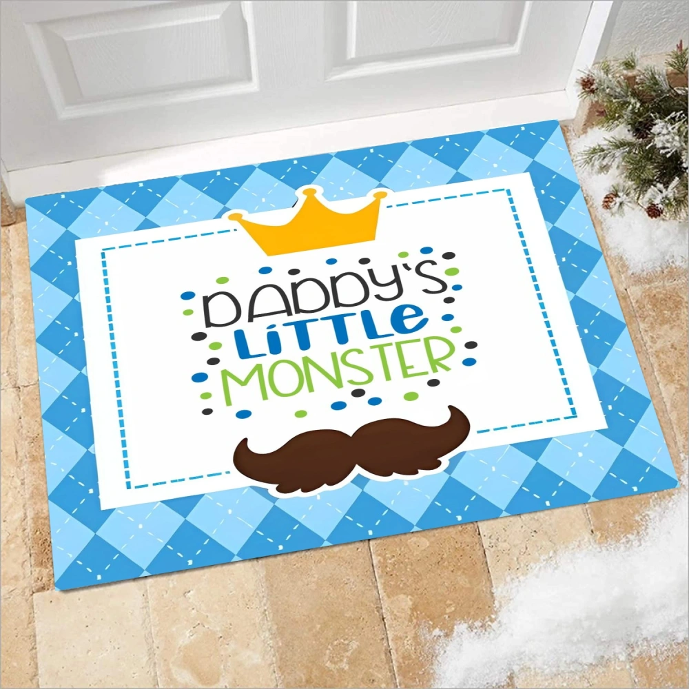 Best Dad Ever Decorative Doormat,Seasonal Winter Xmas Doormat Low Profile Floor Mat Front Doormat Indoor Outdoor Door Rug Non Slip Rugs for Indoor Outdoor(A105,S)