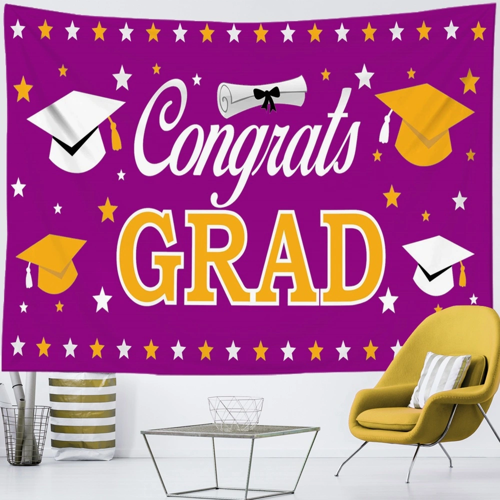 2023 Graduation Backdrop Banner, and Silver Graduation Banner Class of 2023 Polyester Fabric Graduation Banner for 2023 Graduation Party Decorations Photo Booth Props(40x30 in,#129)