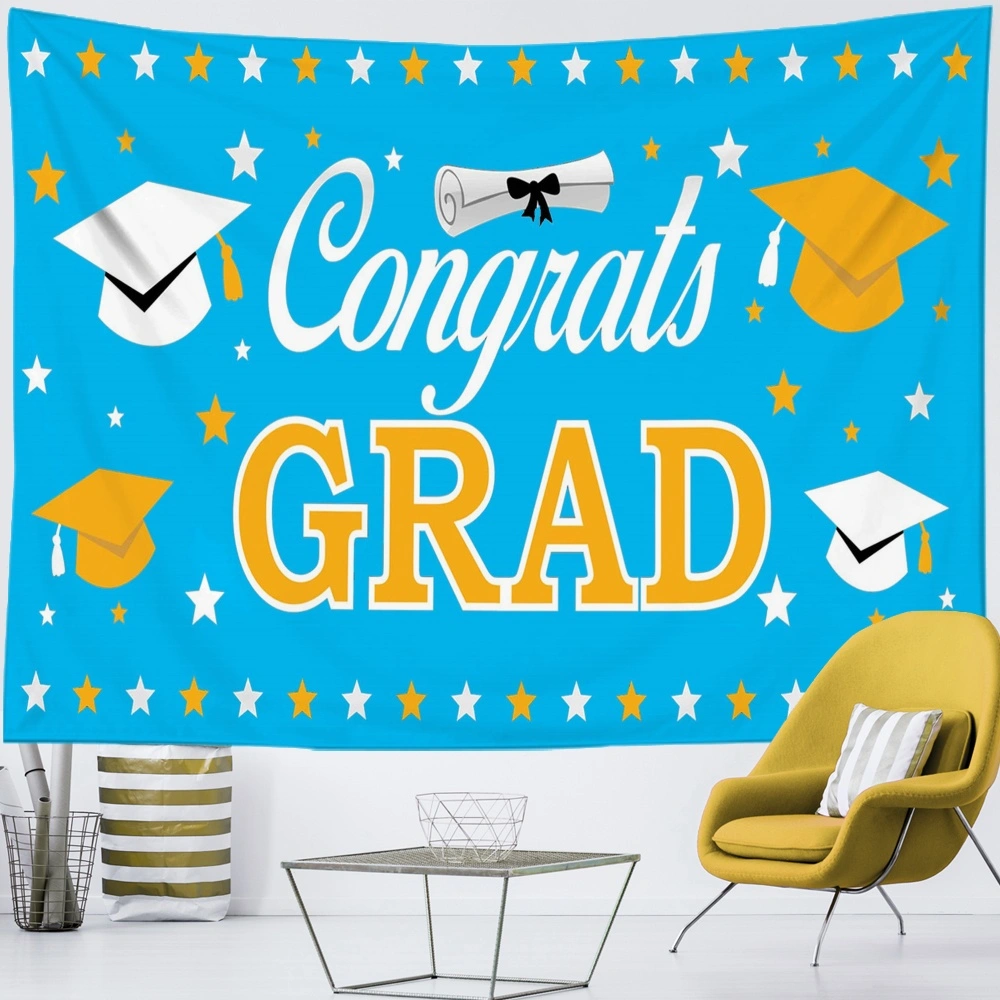 2023 Graduation Backdrop Banner, and Silver Graduation Banner Class of 2023 Polyester Fabric Graduation Banner for 2023 Graduation Party Decorations Photo Booth Props(40x30 in,#132)