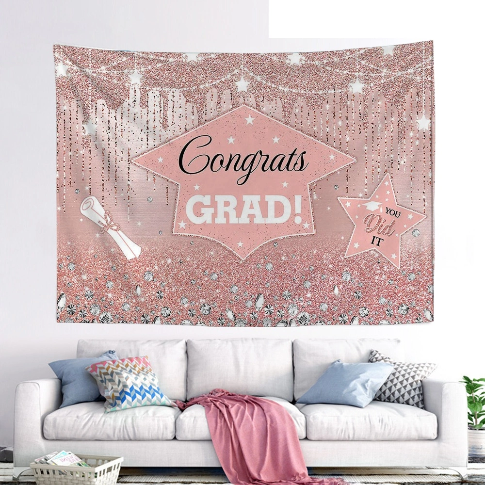 2023 Congrats Grad Backdrop for Class Graduation Photography Backdrop Photo Props Prom Booth Graduation Background Banner Graduation Party Decorations(40x30 in,#48)