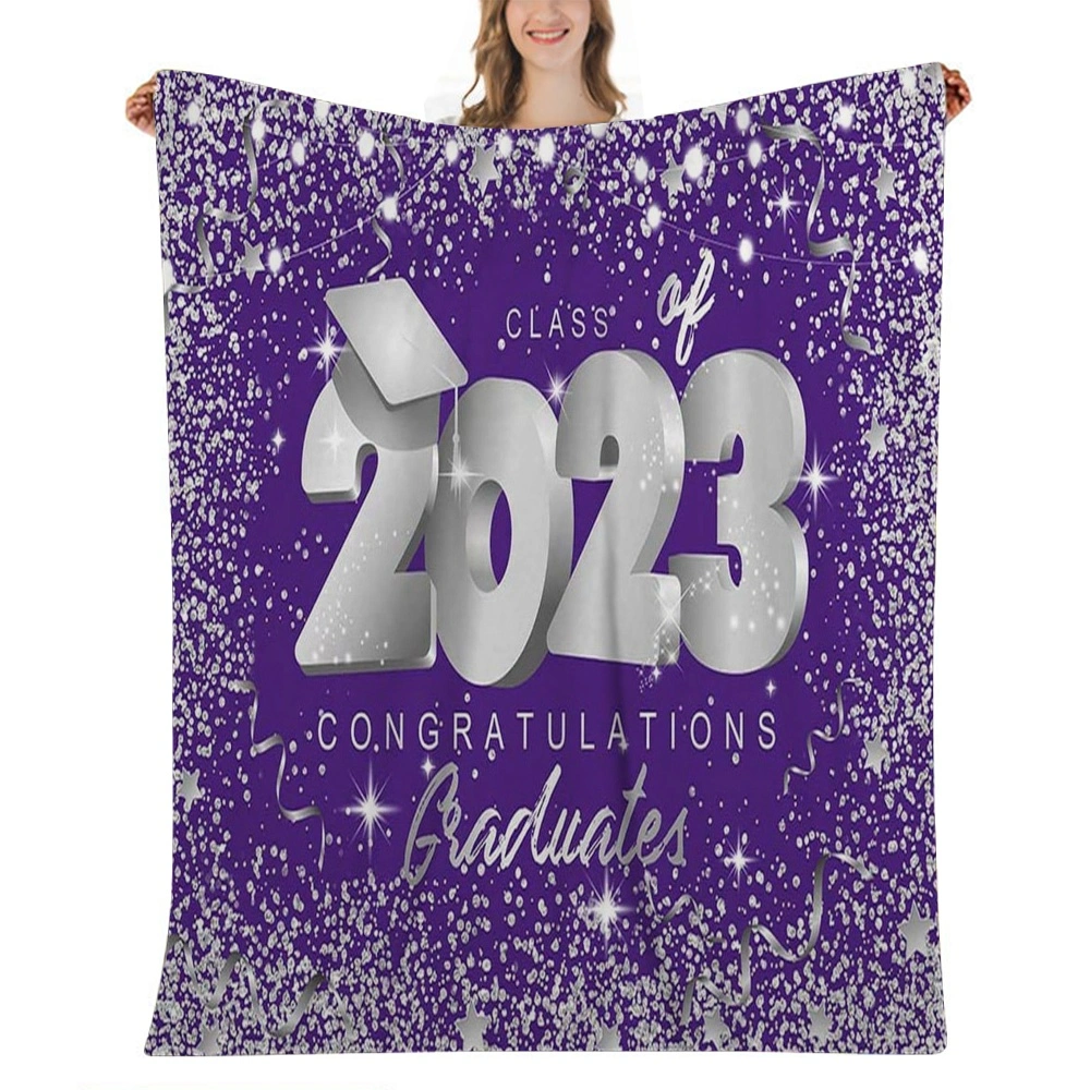 2023 Graduation Blanket You Did It Explores Success Bed Blanket Graduate Throw Blanket Graduation Gifts for Friend Family(32x48'',#019)