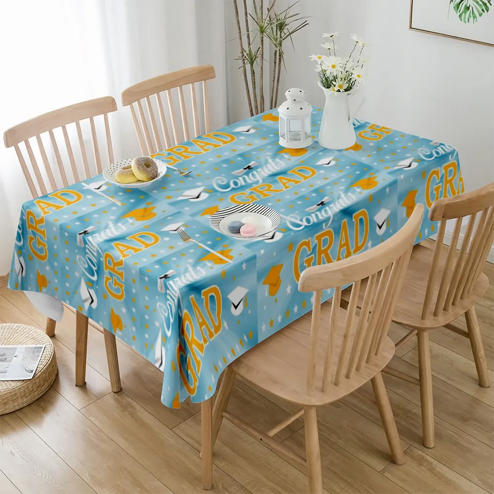 2023 Graduation Decoration Tablecloth, for Dining Tables, Buffet Parties and Camping,Graduation Decoration for Party(#71 S-54x54'')