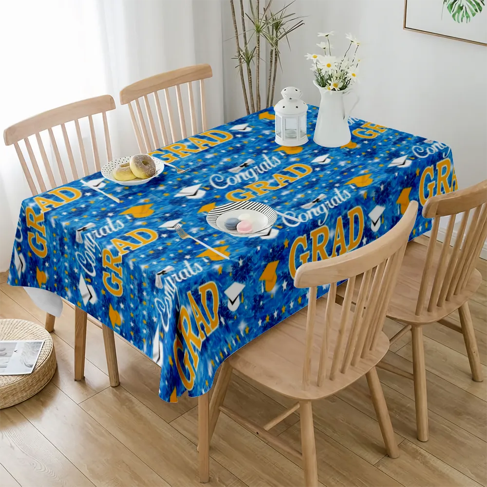 2023 Graduation Decoration Tablecloth, for Dining Tables, Buffet Parties and Camping,Graduation Decoration for Party(#73 S-54x54'')