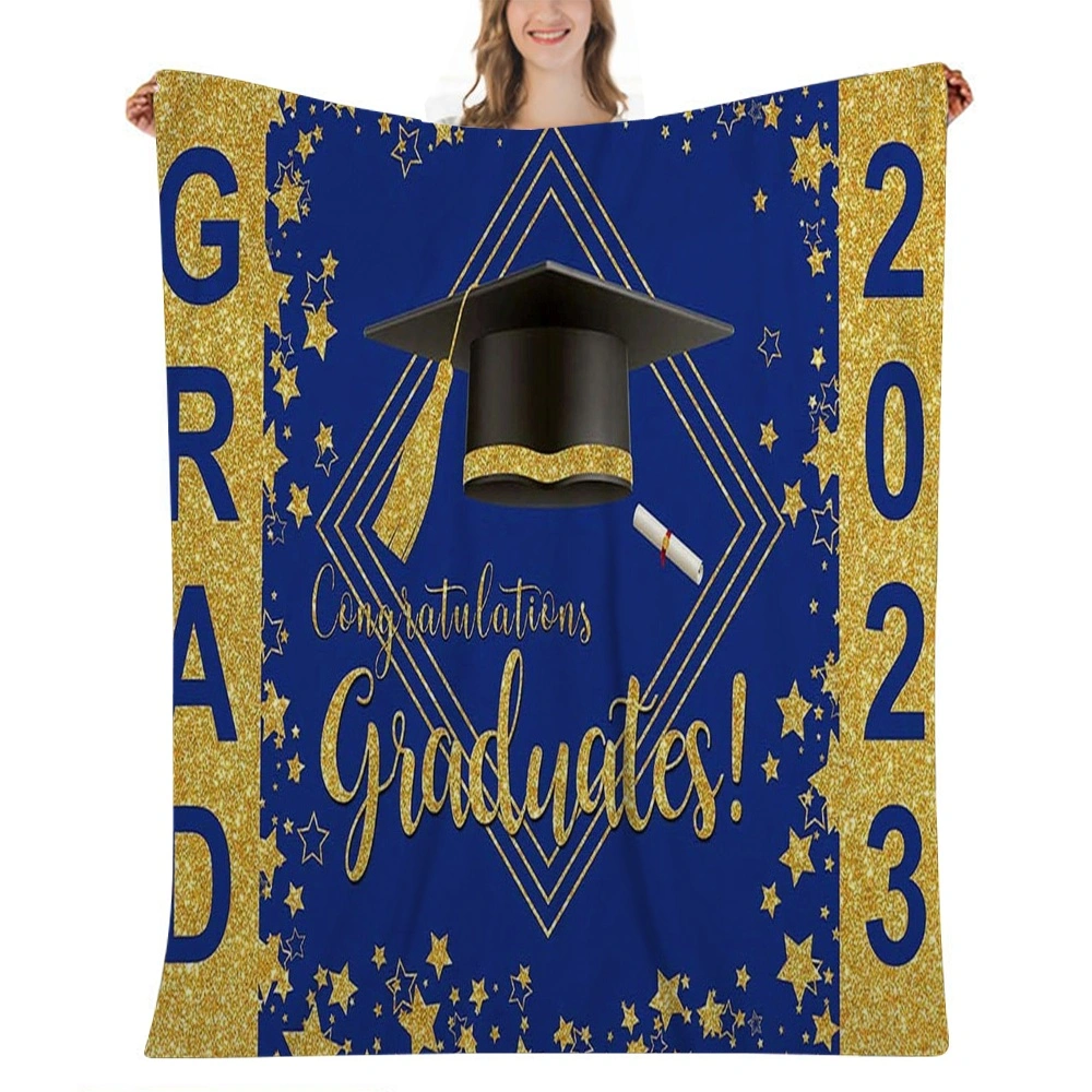 2023 Graduation Blanket You Did It Explores Success Bed Blanket Graduate Throw Blanket Graduation Gifts for Friend Family(32x48'',#026)