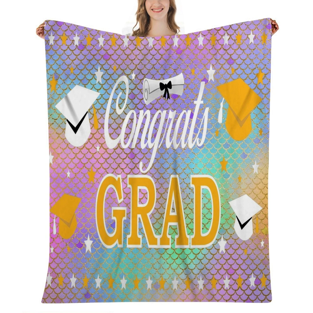 Blanket Graduation 2023, Blanket 2023 2023 Graduation Blanket with College and Text, Unique Graduation Gift for Family Friends(32x48'',#128)