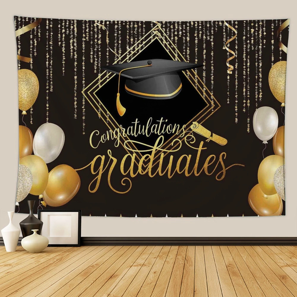 2023 Congrats Grad Backdrop for Class Graduation Photography Backdrop Photo Props Prom Booth Graduation Background Banner Graduation Party Decorations(40x30 in,#60)