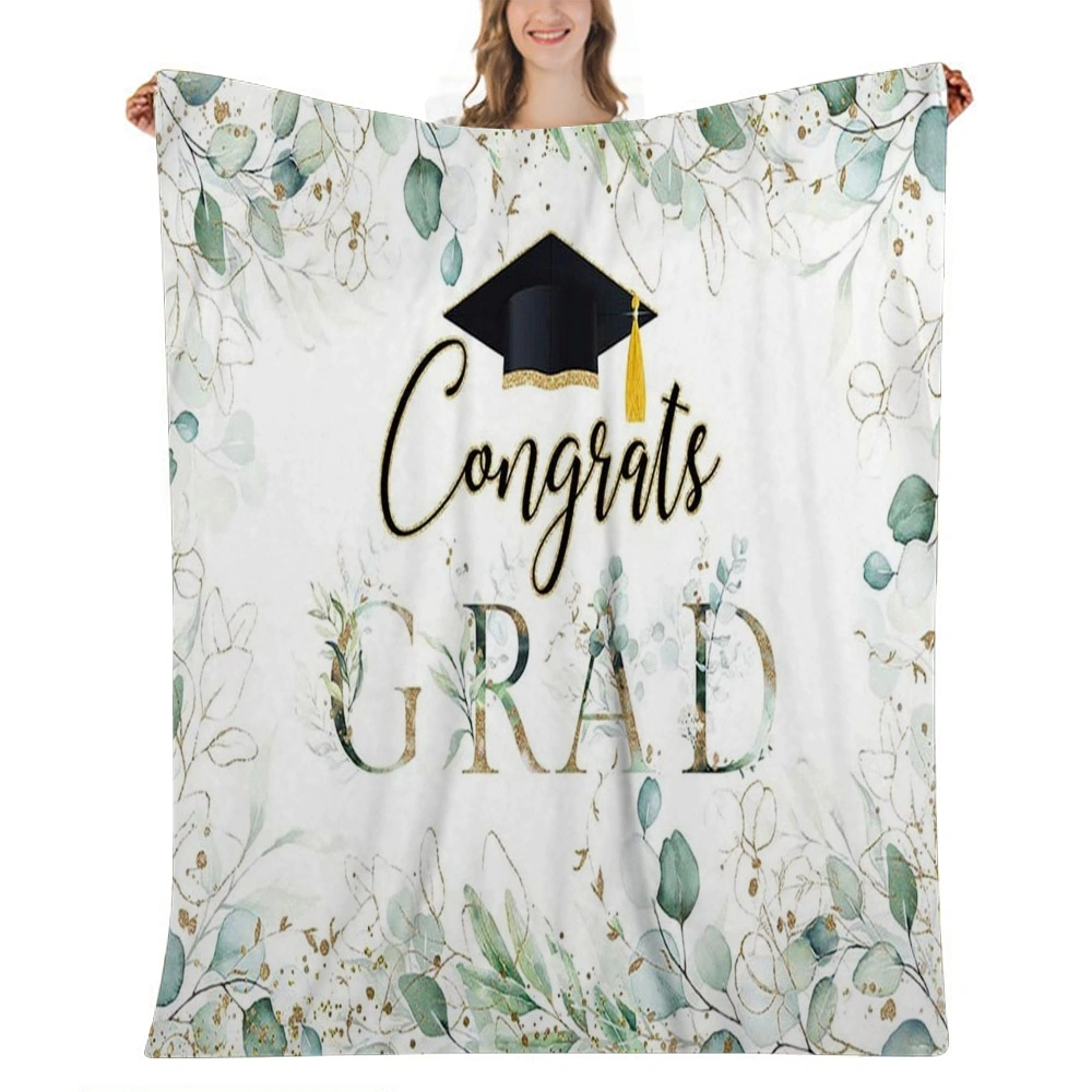 2023 Graduation Decorations Gifts Blanket, Graduation Gifts for Her Him,Graduation Party Supplies, Student Graduation Gifts,Graduate Souvenir for Senior Students Throw Blanket(32x48'',#035)