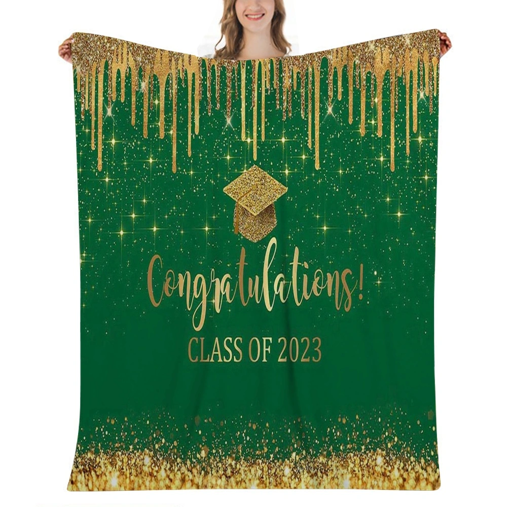 2023 Graduation Decorations Gifts Blanket, Graduation Gifts for Her Him,Graduation Party Supplies, Student Graduation Gifts,Graduate Souvenir for Senior Students Throw Blanket(32x48'',#033)