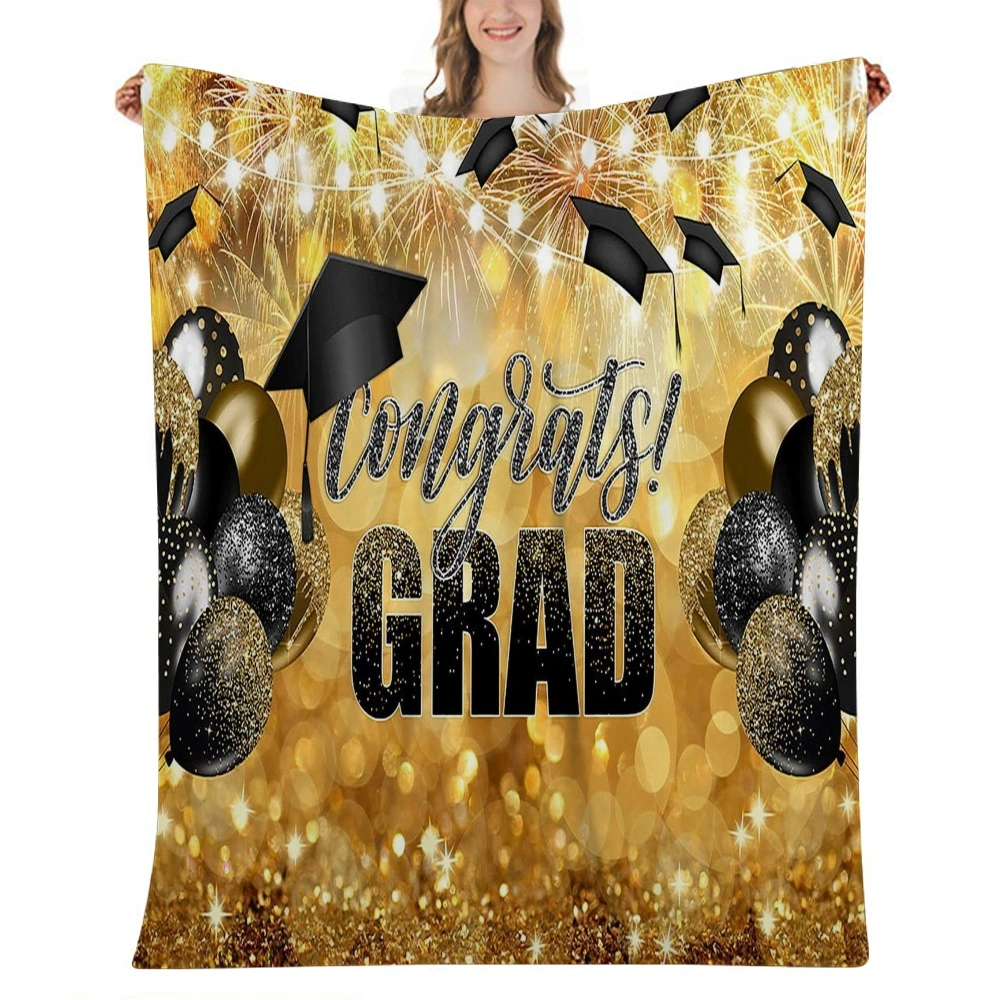 2023 Graduation Decorations Gifts Blanket, Graduation Gifts for Her Him,Graduation Party Supplies, Student Graduation Gifts,Graduate Souvenir for Senior Students Throw Blanket(32x48'',#040)