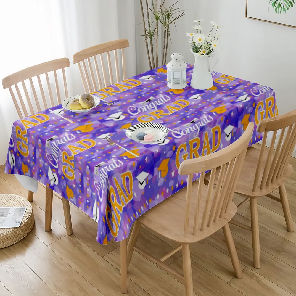 2023 Graduation Decoration Tablecloth, for Dining Tables, Buffet Parties and Camping,Graduation Decoration for Party(#75 S-54x54'')