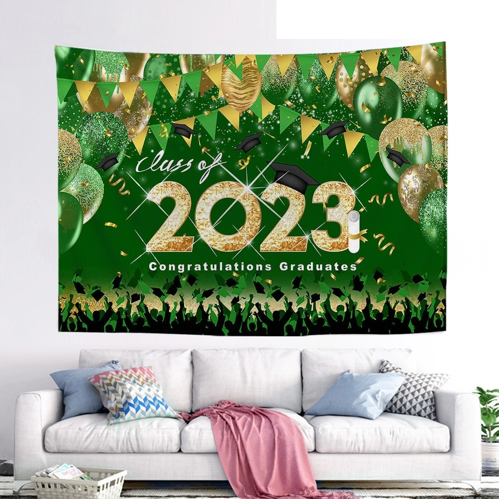 2023 Congrats Grad Backdrop for Class Graduation Photography Backdrop Photo Props Prom Booth Graduation Background Banner Graduation Party Decorations(40x30 in,#70)