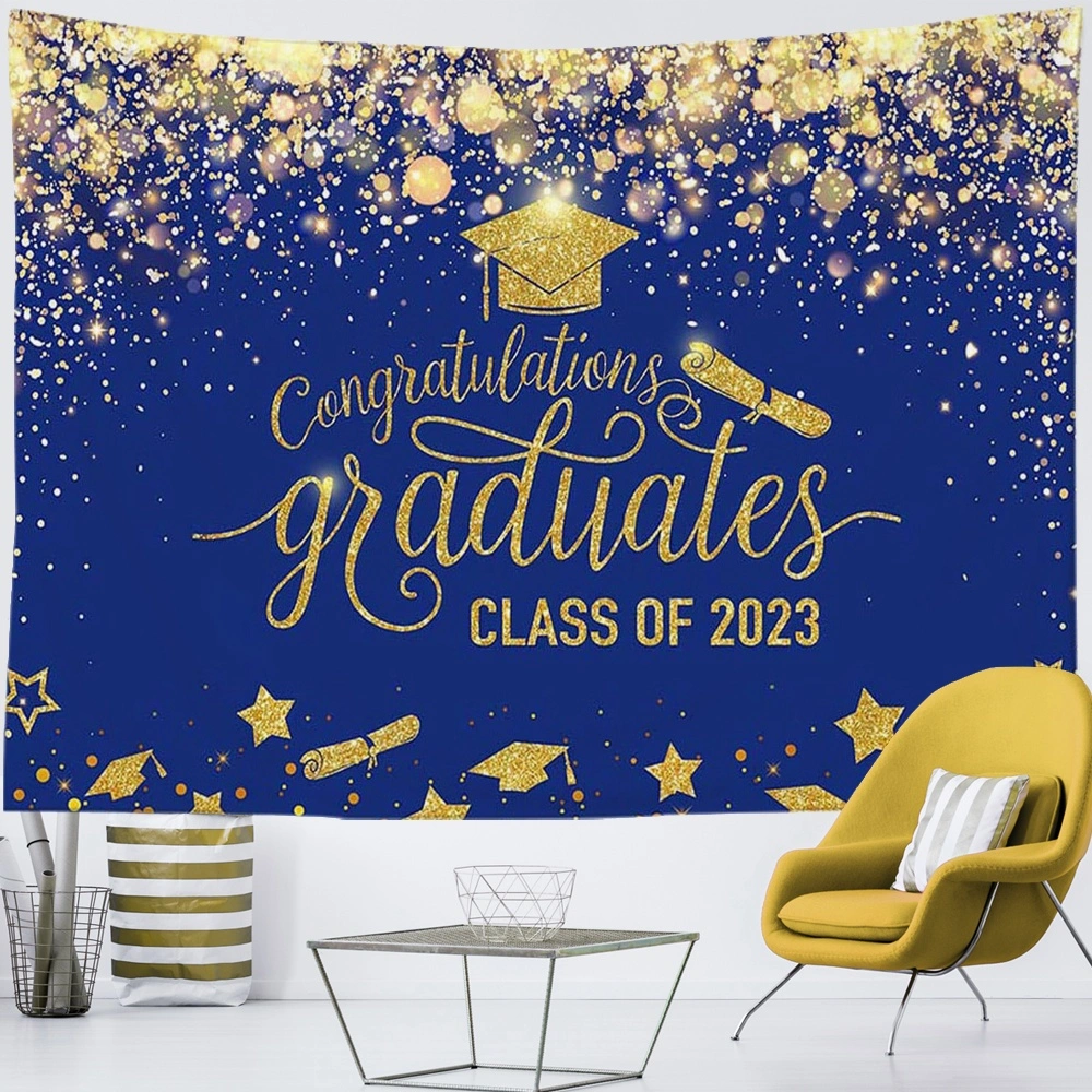 2023 Congrats Grad Backdrop for Class Graduation Photography Backdrop Photo Props Prom Booth Graduation Background Banner Graduation Party Decorations(40x30 in,#69)