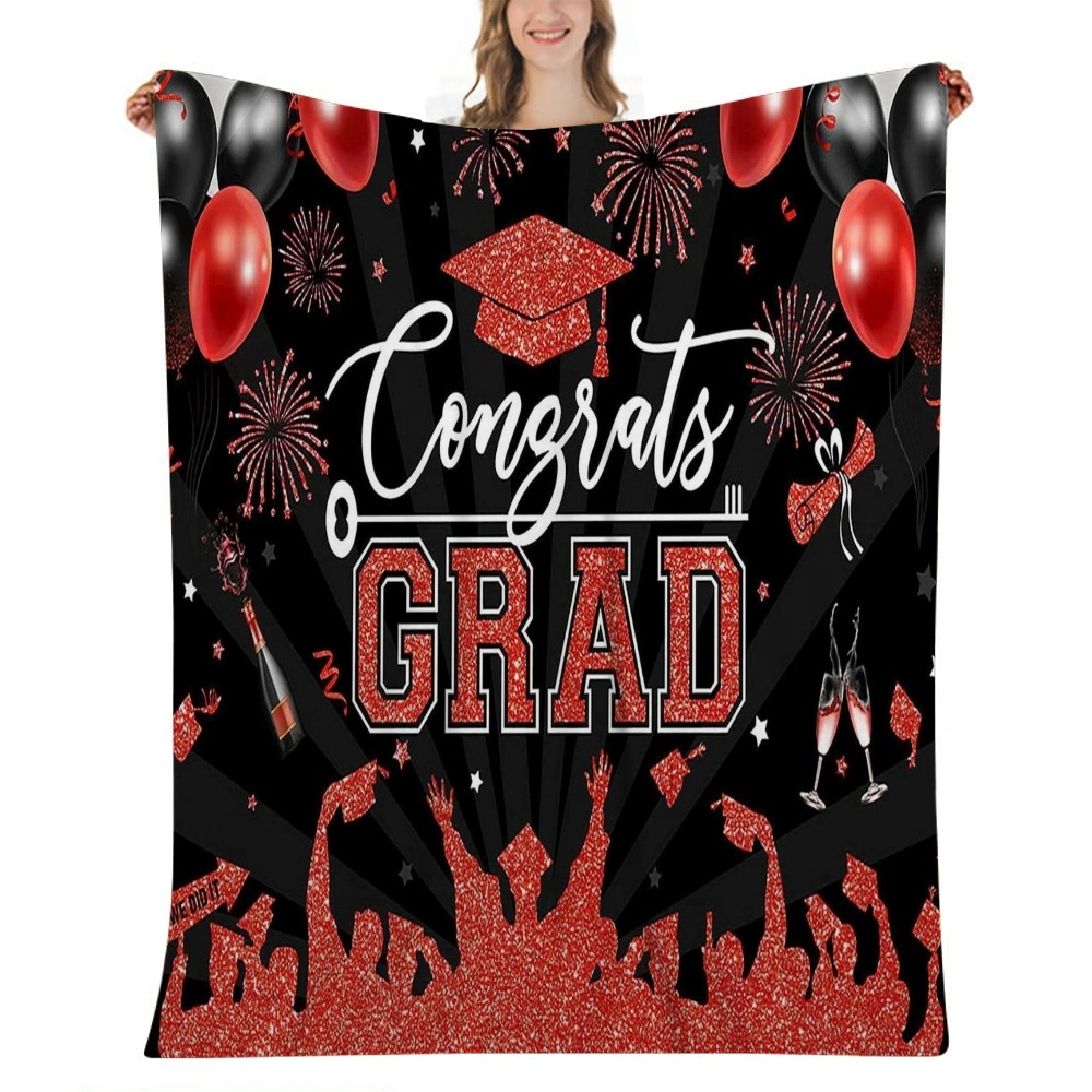 2023 Graduation Decorations Gifts Blanket, Graduation Gifts for Her Him,Graduation Party Supplies, Student Graduation Gifts,Graduate Souvenir for Senior Students Throw Blanket(32x48'',#042)