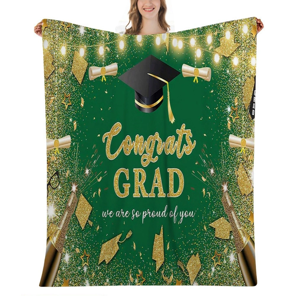 2023 Graduation Throw Blanket for Graduate's Graduation Gift, Graduate & School Blanket Soft Lightweight Throw Blanket(32x48'',#061)