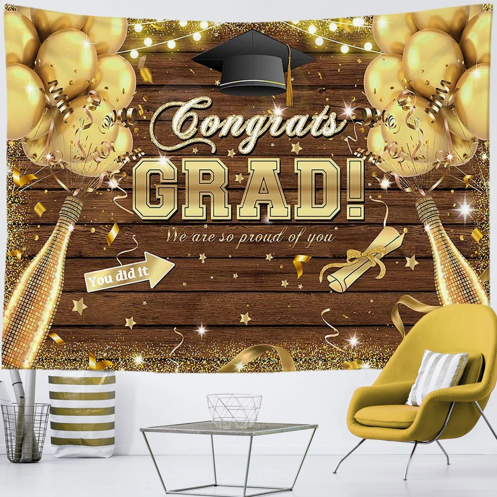 2023 Graduation Backdrop Backdrop Ribbon Grad Celebration Party Banner Background Picture Photo Photobooth Decoration(40x30 in,#87)