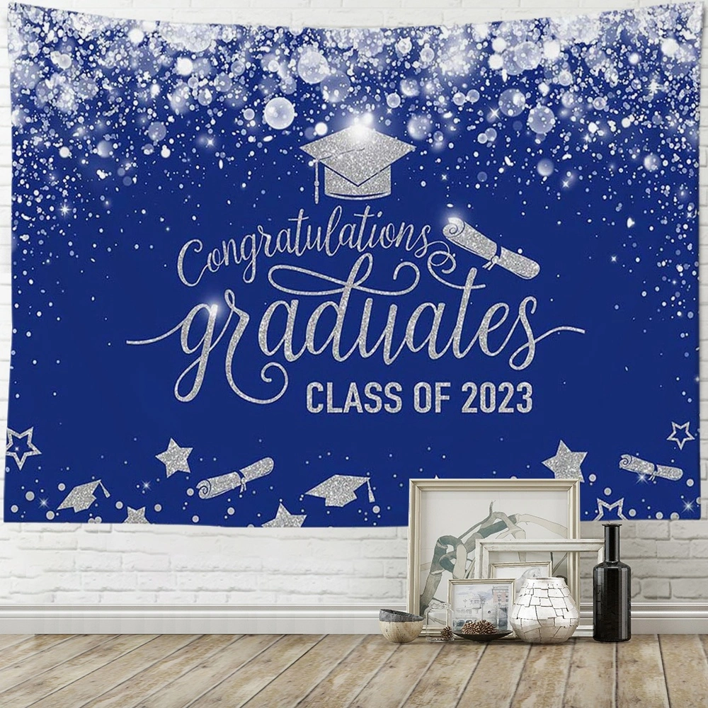 2023 Graduation Backdrop Backdrop Ribbon Grad Celebration Party Banner Background Picture Photo Photobooth Decoration(40x30 in,#88)