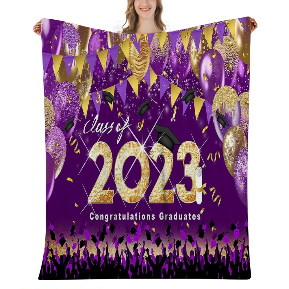 2023 Graduation Throw Blanket for Graduate's Graduation Gift, Graduate & School Blanket Soft Lightweight Throw Blanket(32x48'',#067)