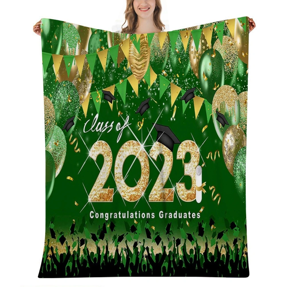 2023 Graduation Throw Blanket for Graduate's Graduation Gift, Graduate & School Blanket Soft Lightweight Throw Blanket(32x48'',#070)