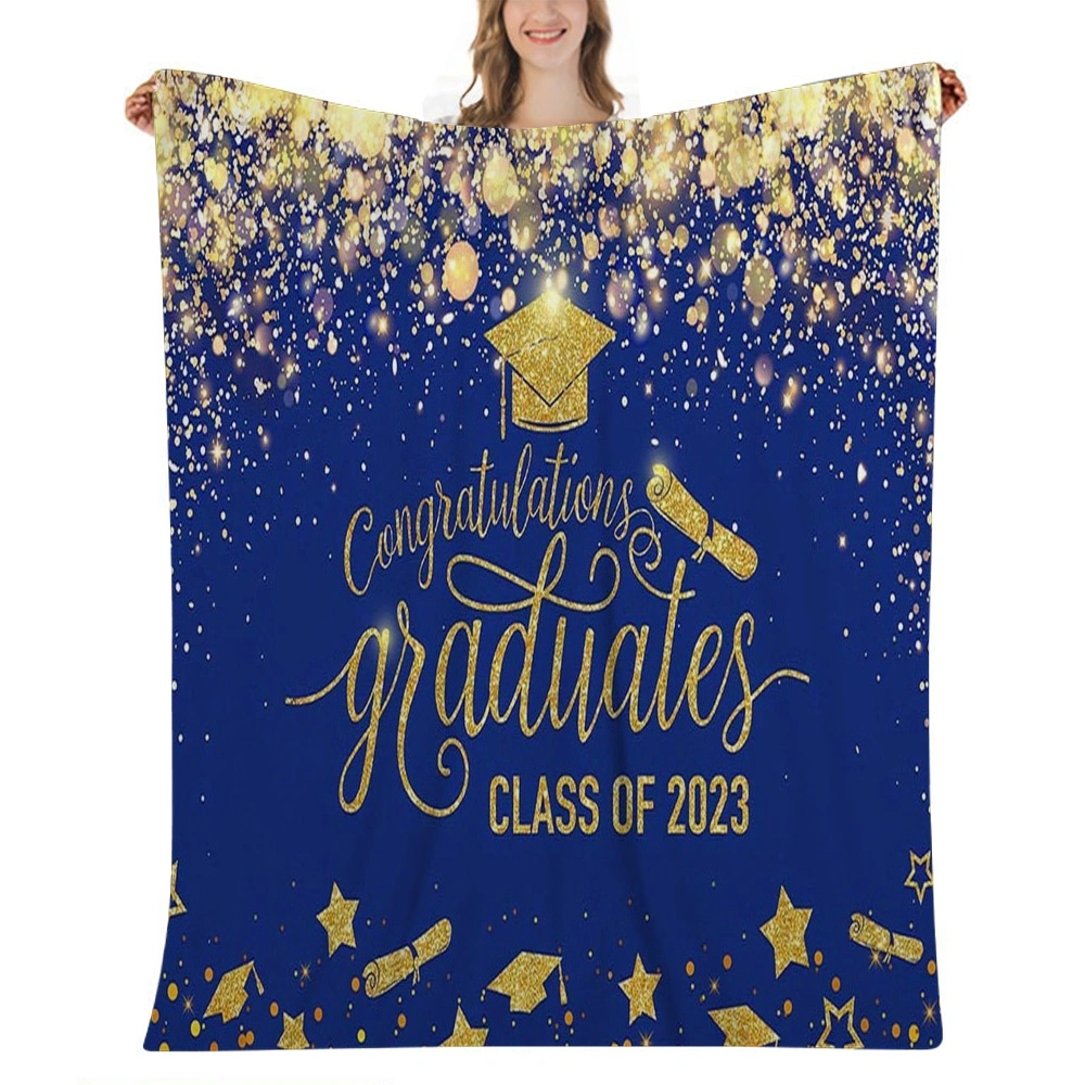 2023 Graduation Throw Blanket for Graduate's Graduation Gift, Graduate & School Blanket Soft Lightweight Throw Blanket(32x48'',#069)