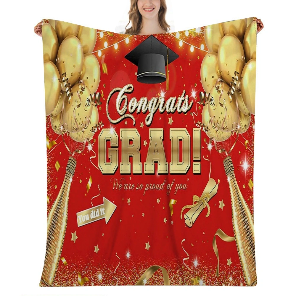 2023 Graduation Throw Blanket for Graduate's Graduation Gift, Graduate & School Blanket Soft Lightweight Throw Blanket(32x48'',#072)