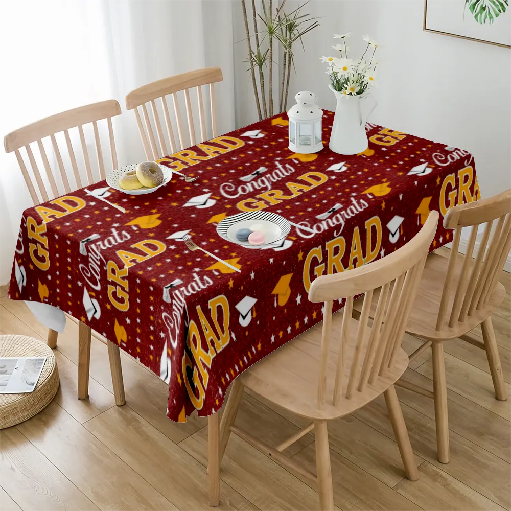 2023 Graduation Decoration Tablecloth for Indoor and Outdoor Use for Party Dinner Decor(#20 S-54x54'')