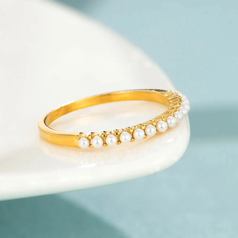 Fashion Simple Pearl Ring For Women