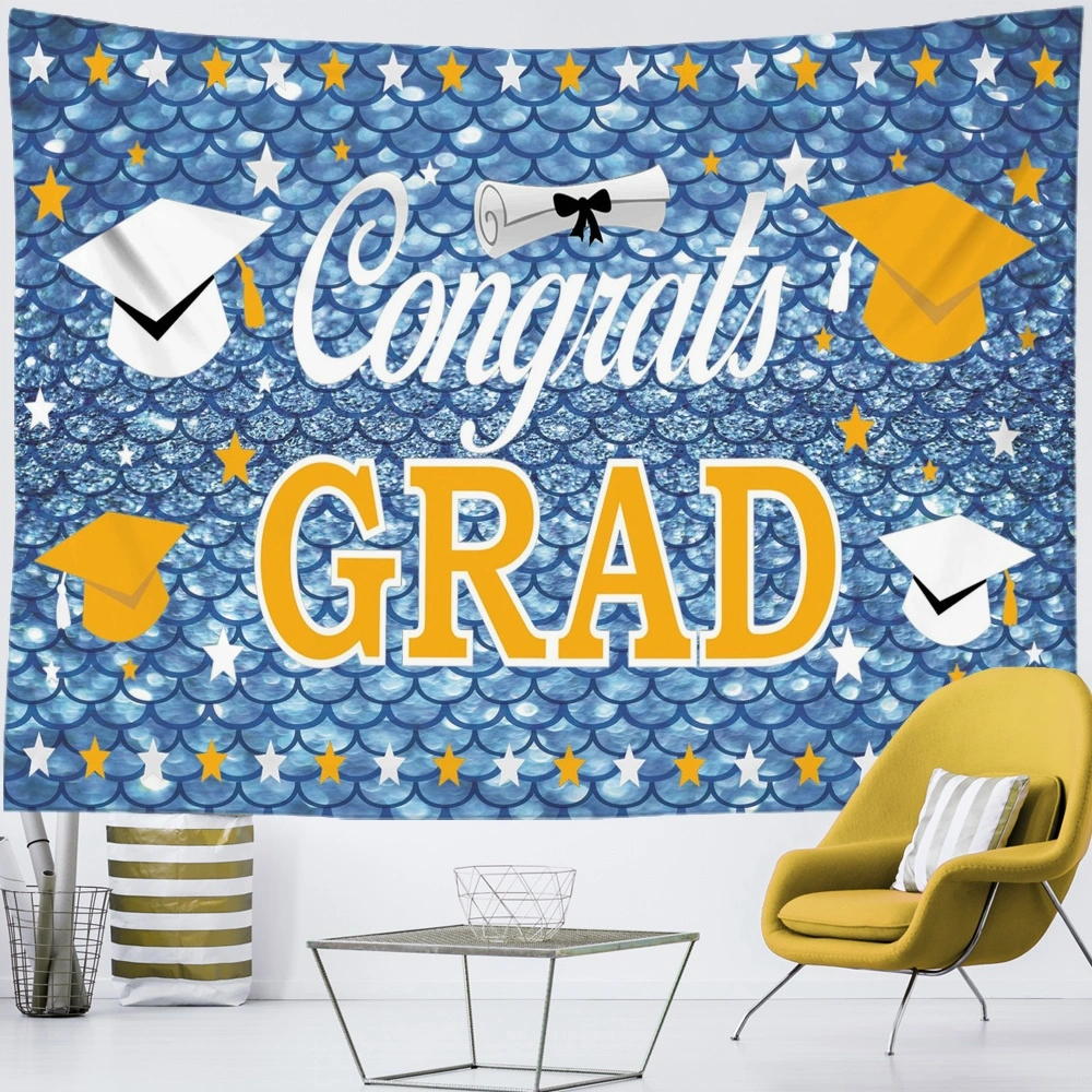 2023 Graduation Backdrop Banner, and Silver Graduation Banner Class of 2023 Polyester Fabric Graduation Banner for 2023 Graduation Party Decorations Photo Booth Props(40x30 in,#112)