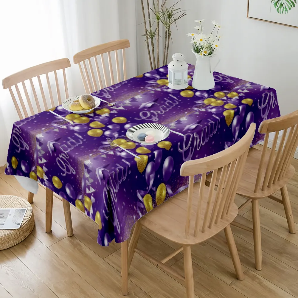 2023 Graduation Decoration Tablecloth, Petals, Table Decoration Cloth, Buffet Party and Camping,Graduation Decoration for Party(#108 S-54x54'')