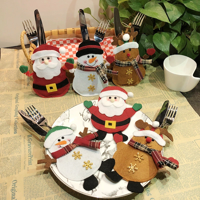 Creative Christmas Decoration Supplies Table Knife And Fork Cover