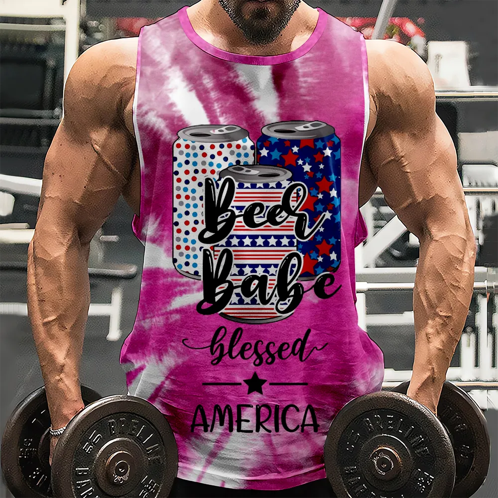 4th of July Graphic Gym Workout Tank Top American Flag USA Flag 4th of July Eagle Vintage Tank Top for Gym Workout Party(H104,100)